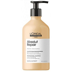 Шампунь для восстановления поврежденных волос L`oreal Expert Absolut Repair 500 мл  Шампунь для восстановления поврежденных волос L`oreal Expert Absolut Repair 500 мл