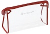 Косметичка DEWAL прозрачно-красная DEWAL GS-P002-2, 25*8*15 