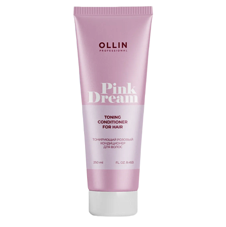 Тонирующий розовый кондиционер для волос Ollin Professional PINK DREAM 250 мл 