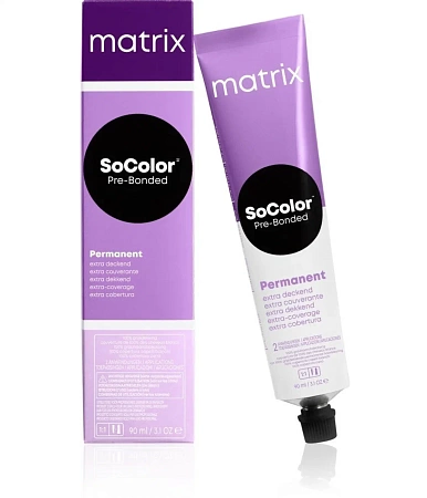 Краска для волос Matrix SoColor Pre-Bonded 504N шатен 100 % покрытие седины 90 мл 