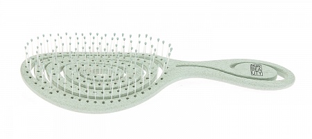 Щетка Dewal Beauty &quot;Eco-Friendly&quot;, продувная, с нейлоновым штифтом, форма улитка цвет мятный