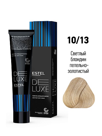 ESTEL De Luxe краска-уход для волос, 10/13 светлый блондин пепельно-золотистый, 60 мл 