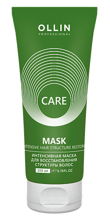 Интенсивная маска OLLIN CARE для восстановления структуры волос 200 мл