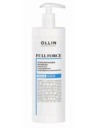 Тонизирующий шампунь OLLIN FULL FORCE с экстрактом пурпурного женьшеня 400 мл 