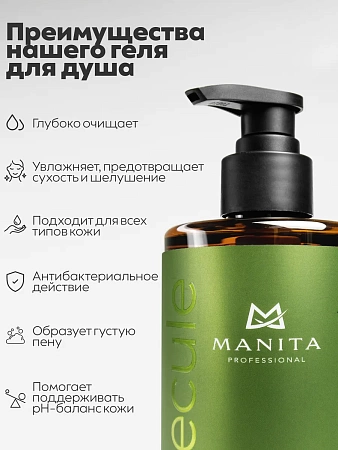 Гель для душа парфюмированный Manita Professional FRESH BLACK TEA 460 мл 