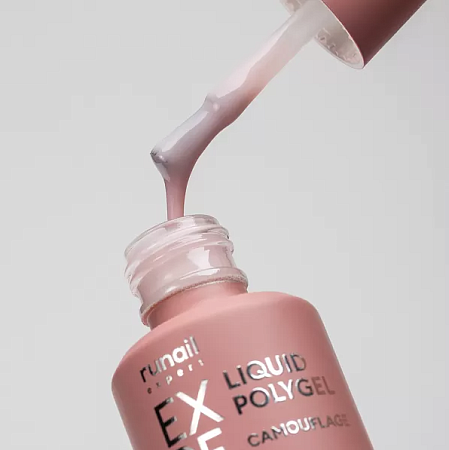 Жидкий полигель Liquid Polygel Runail Expert 224, 18 мл 