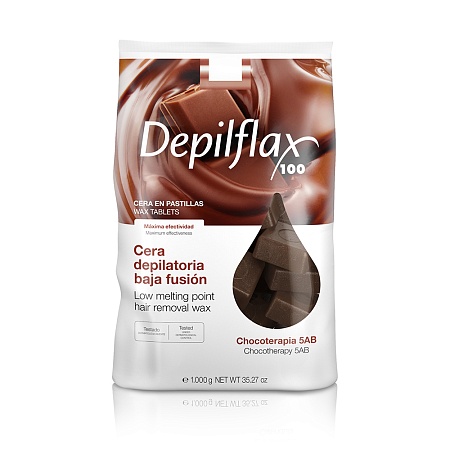Горячий воск брикеты Depilflax Шоколад 1 кг 