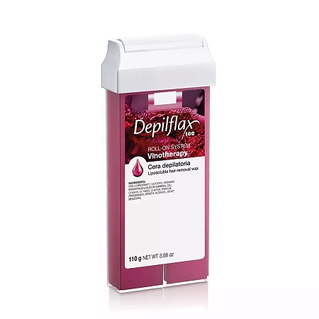 Воск в картридже DEPILFLAX Вино 110 гр 