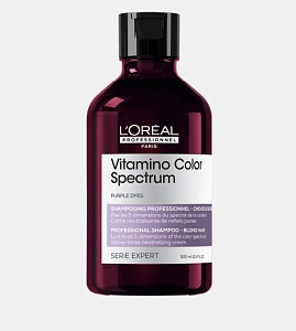 Шампунь Нейтрализирующий для окрашенных волос L`oreal Expert Vitamino Color Spectrum 300 мл  Шампунь Нейтрализирующий для окрашенных волос L`oreal Expert Vitamino Color Spectrum 300 мл