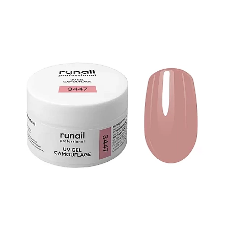 Камуфлирующий УФ-гель RuNail Розовые небеса 15 г 