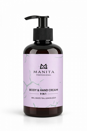 Крем для рук и тела MANITA IRIS,WHITE TEA,LEMON ZEST 300 мл 