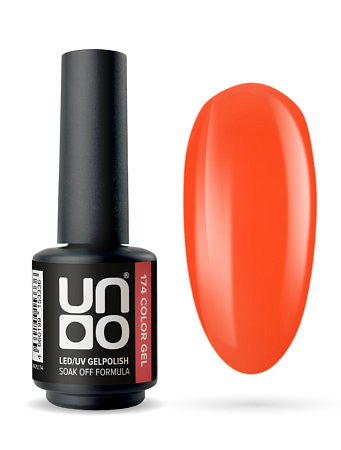 Гель-лак Uno 174 Мандарин - Tangerine, 8 мл 