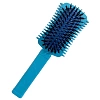 Щётка массажная HARIZMA Combo из экологичного пластика с добавлением соломенного волокна синяя 