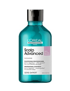 Шампунь регулирующий баланс чувствительной кожи L`oreal Professionnel Expert Scalp Advanced 300 мл  Шампунь регулирующий баланс чувствительной кожи L`oreal Professionnel Expert Scalp Advanced 300 мл