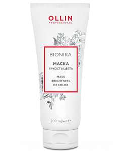 Купить 390060 OLLIN BioNika Маска для окрашенных волос  Яркость цвета  200мл в Москве по низкой цене Маска для окрашенных волос OLLIN BioNika Яркость цвета 200 мл