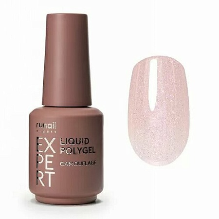 Жидкий полигель с шиммером Liquid Polygel Runail Expert 238 