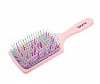 HARIZMA Щётка массажная Rainbow широкая, розовая. 