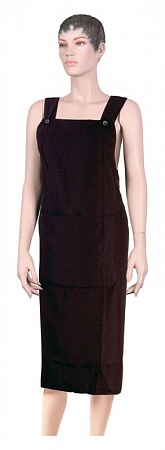 Фартук мастера для стрижки DEWAL 102х95 см полиэстер чёрный