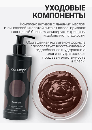 Оттеночный бальзам CONCEPT Шоколадный 250 мл
