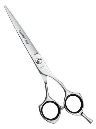 Парикмахерские ножницы эргономичные, съёмный упор SILVER STAR PN-127-6 PRO 