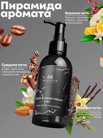 Крем для рук и тела MANITA PEAR, COFFEE, PINK PEPPER 150 мл 