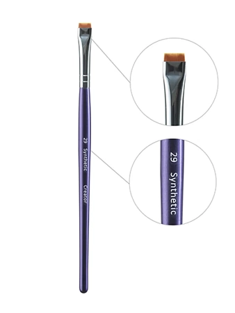 Кисть CREATOR Synthetic "прямая" для бровей 29 