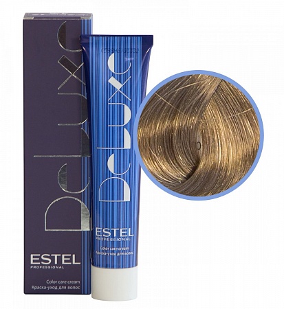 ESTEL De Luxe краска-уход для волос, 8/71 светло-русый коричнево-пепельный, 60 мл