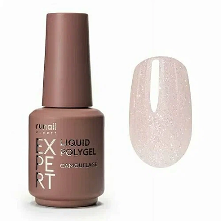 Жидкий полигель с шиммером Liquid Polygel Runail Expert 237 