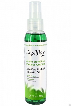 Масло Depilflax ALOE VERA Post Epil Aromatic Oil для снятия остатков воска 125 мл