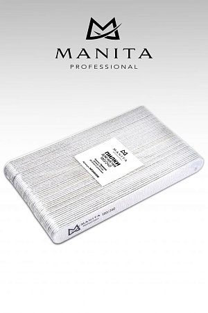 Пилка Прямая для ногтей Manita Professional 180/240 грит 17,8 см 