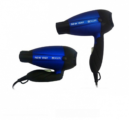 Фен DEWAL New Way 03-5512 Blue 1000 Вт дорожный складной