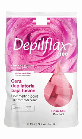 Горячий воск брикеты Depilflax Розовый 1 кг 
