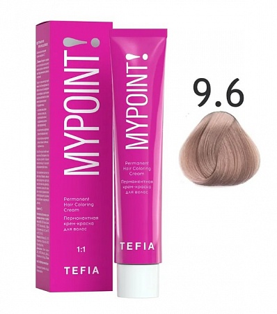 Tefia Mypoint Крем-краска для волос тон 9.6 Очень светлый блондин махагоновый, 60 мл