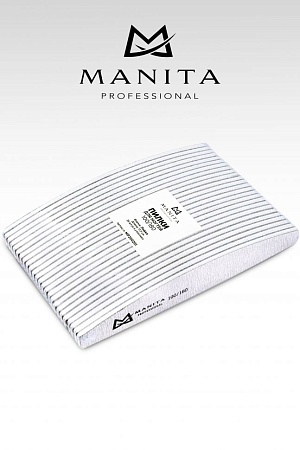 Пилка Лодка для ногтей Manita Professional 100/180 грит 17,7 см 