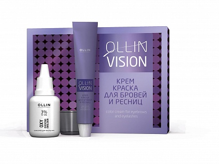Набор для окрашивания бровей и ресниц OLLIN VISION ГРАФИТ