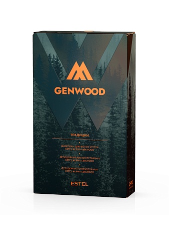 Набор мужской ESTEL ALPHA GENWOOD "Традиции" (шампунь 300 мл + дезодорант 50 мл + спрей д/ног 100 мл) 