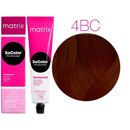 Краска для волос Matrix SoColor Pre-Bonded 4BC шатен коричнево-медный 90 мл 