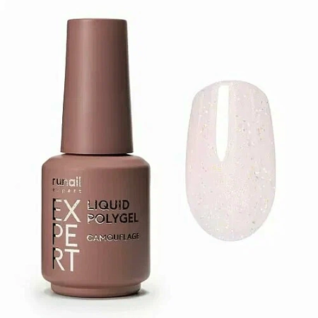 Жидкий полигель с шиммером Liquid Polygel Runail Expert 234 