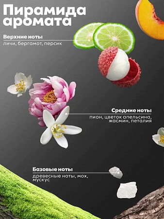Гель для душа парфюмированный Manita Professional LYCHEE, BERGAMOT, PEACH в индивидуальной упаковке 460 мл 