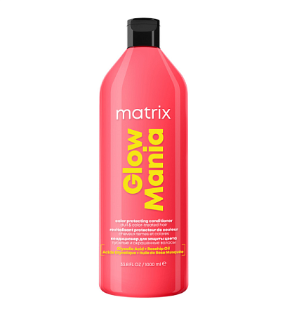 Профессиональный кондиционер Matrix Glow Mania для блеска цвета окрашенных волос 1000 мл 