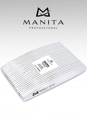 Пилка Лодка для ногтей Manita Professional 100/150 грит 17,7 см 
