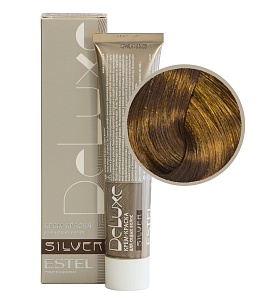 Купить 8/37 Крем-краска De Luxe Silver, светло-русый золотисто-коричневый    в Москве по низкой цене! Доставка по всей России ESTEL De Luxe Silver Крем-краска для седых волос, 8/37 светло-русый золотисто-коричневый, 60 мл
