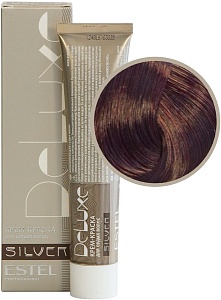 Купить 6/56 Крем-краска De Luxe Silver, темно-русый красно-фиолетовый    в Москве по низкой цене! Доставка по всей России ESTEL De Luxe Silver Крем-краска для седых волос, 6/56 тёмно-русый красно-фиолетовый, 60 мл
