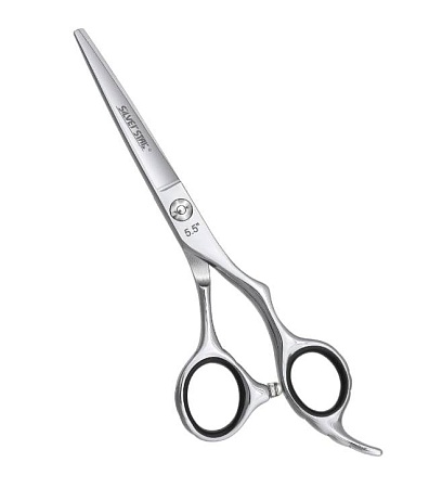 Парикмахерские ножницы SILVER STAR PN-115-5.5 PRO эргономичные, гравировка на ручках 