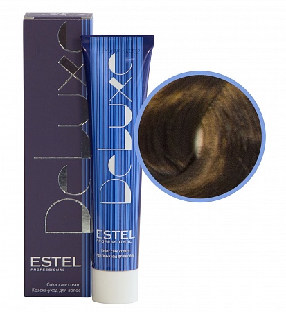 ESTEL De Luxe краска-уход для волос, 5/3 светлый шатен золотистый, 60 мл