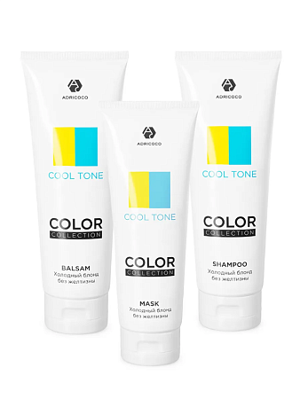 Оттеночная маска ADRICOCO COLOR COLLECTION COOL TONE пепельный блонд 250 мл 