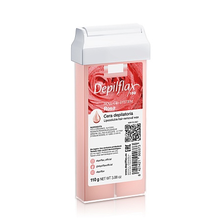 Воск в картридже DEPILFLAX CREAMY PINC Роза Кремовый 110 гр 
