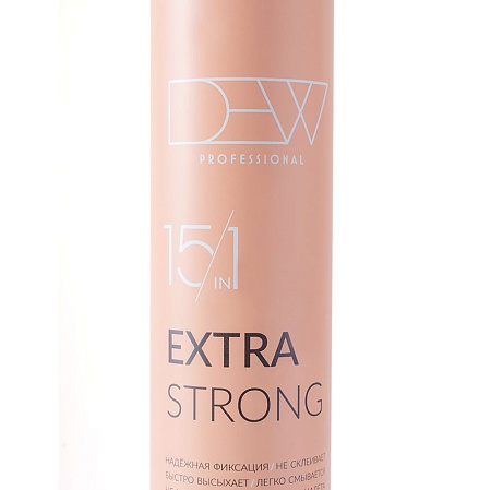 DEW PROFESSIONAL Лак для волос 15 в 1 экстрасильная фиксация 500 мл 