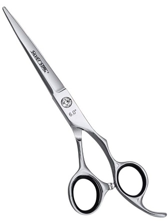 Премиальные ножницы SILVER STAR PN-136-6-premium специальная удобная форма ручек 