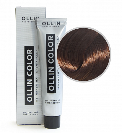 6/75 Ollin Color Крем-краска для волос, темно-русый коричнево-махагоновый, 60 мл
